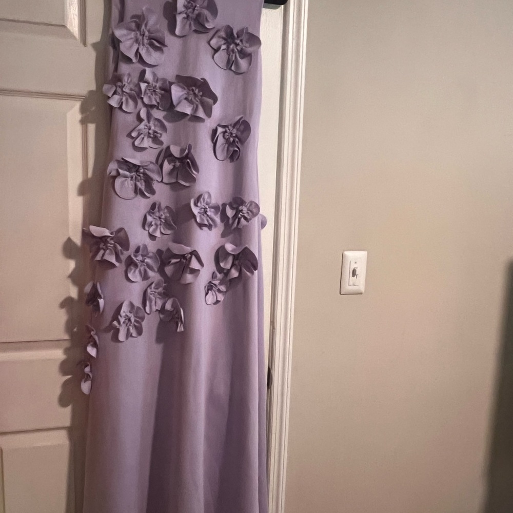 Lavender Floral Embellished Gown